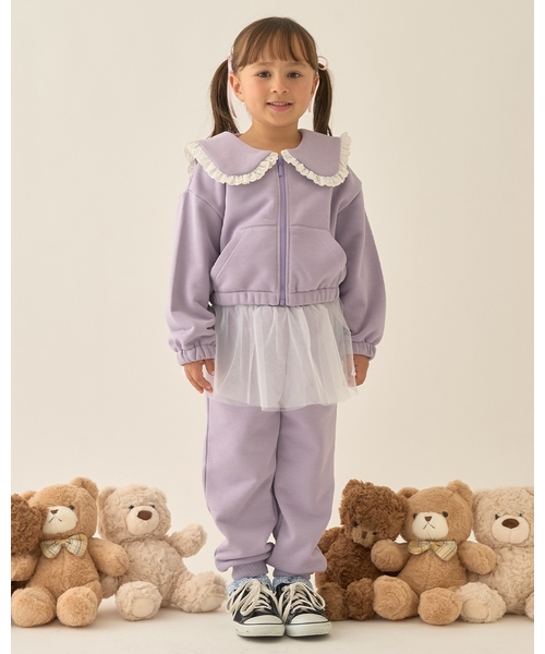 Lycee mine(リセマイン)の「【Lycee mine バレエシリーズ】【セットアップ可】セーラーカラーフルジップスウェット【子供服】【キッズ】【女の子】(パーカー・キッズ・アイボリー/ベビーピンク/ブラック/ライトブルー/トップグレー/クリーム/バイオレット・110cm/130cm/120cm/140cm/150cm/100cm)」の15枚目の写真