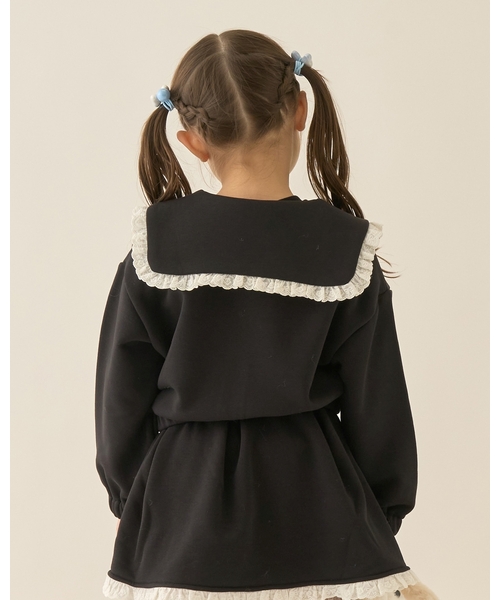 Lycee mine(リセマイン)の「【Lycee mine バレエシリーズ】【セットアップ可】セーラーカラーフルジップスウェット【子供服】【キッズ】【女の子】(パーカー・キッズ・アイボリー/ベビーピンク/ブラック/ライトブルー/トップグレー/クリーム/バイオレット・110cm/130cm/120cm/140cm/150cm/100cm)」の17枚目の写真