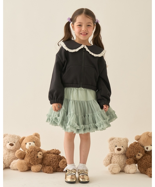 Lycee mine(リセマイン)の「【Lycee mine バレエシリーズ】【セットアップ可】セーラーカラーフルジップスウェット【子供服】【キッズ】【女の子】(パーカー・キッズ・アイボリー/ベビーピンク/ブラック/ライトブルー/トップグレー/クリーム/バイオレット・110cm/130cm/120cm/140cm/150cm/100cm)」の19枚目の写真