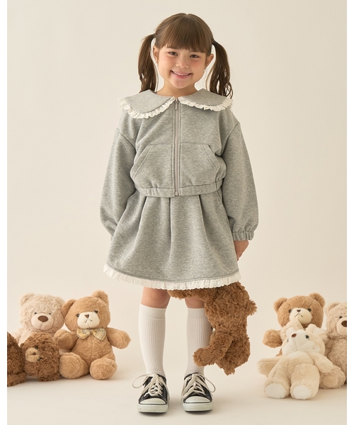 Lycee mine(リセマイン)の「【Lycee mine バレエシリーズ】【セットアップ可】セーラーカラーフルジップスウェット【子供服】【キッズ】【女の子】(パーカー・キッズ・アイボリー/ベビーピンク/ブラック/ライトブルー/トップグレー/クリーム/バイオレット・110cm/130cm/120cm/140cm/150cm/100cm)」の20枚目の写真