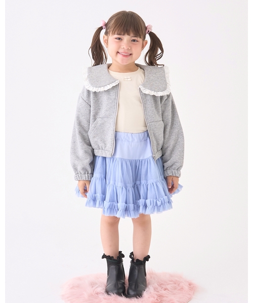 Lycee mine(リセマイン)の「【Lycee mine バレエシリーズ】【セットアップ可】セーラーカラーフルジップスウェット【子供服】【キッズ】【女の子】(パーカー・キッズ・アイボリー/ベビーピンク/ブラック/ライトブルー/トップグレー/クリーム/バイオレット・110cm/130cm/120cm/140cm/150cm/100cm)」の22枚目の写真