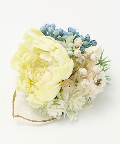 tnc（ティンク）の「【別注】＜tnc＞コサージュ（ブローチ/コサージュ・レディース・クリーム/ネイビー・FREE）」の12枚目の写真