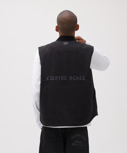 AVIREX（アヴィレックス）の「LEATHER PATCH DUCK VEST / レザーパッチ ダック ベスト / AVIREX / アヴィレックス（ベスト・メンズ・ブラウン/ブラック・XL/M/L）」の5枚目の写真