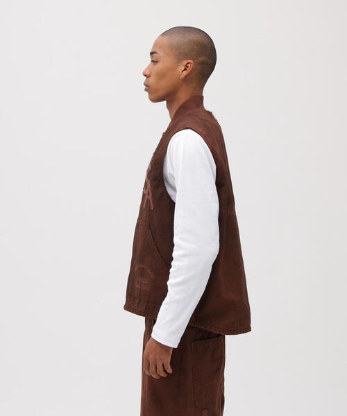 AVIREX（アヴィレックス）の「LEATHER PATCH DUCK VEST / レザーパッチ ダック ベスト / AVIREX / アヴィレックス（ベスト・メンズ・ブラウン/ブラック・XL/M/L）」の18枚目の写真