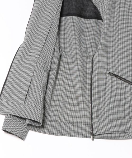 MEN'S BIGI（メンズビギ）の「ライトサッカー スタンドカラーブルゾン＜ストレッチ/通気性＞（ブルゾン・メンズ・ブラック/ブラック系その他・03/04/02）」の12枚目の写真