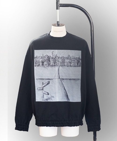 SHINYAKOZUKA（シンヤコヅカ）の「PAGE.1（スウェット・メンズ・オートミール/ブラック・MEDIUM/LARGE）」の2枚目の写真