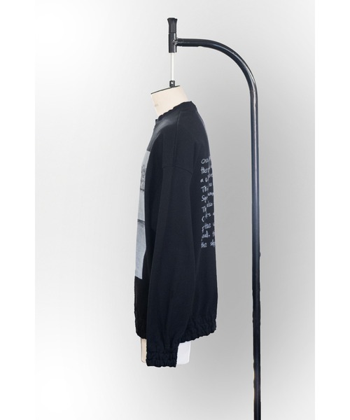 SHINYAKOZUKA（シンヤコヅカ）の「PAGE.1（スウェット・メンズ・オートミール/ブラック・MEDIUM/LARGE）」の4枚目の写真