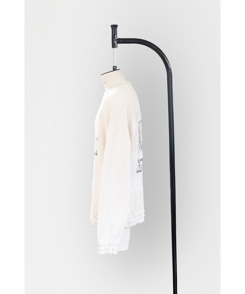 SHINYAKOZUKA（シンヤコヅカ）の「PAGE.1（スウェット・メンズ・オートミール/ブラック・MEDIUM/LARGE）」の6枚目の写真