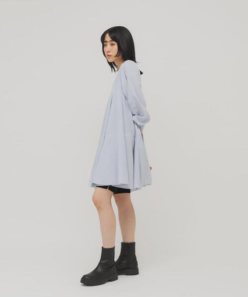 KBF（ケイビーエフ）の「2WAYボリュームヘムミニワンピース（ワンピース・レディース・オフホワイト/ブラック/ライトブルー・ONE）」の16枚目の写真