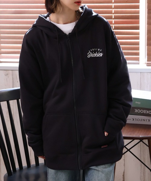 Dickies(ディッキーズ)の「【GENUINE DICKIES/ジェニュインディッキーズ】裏毛バックプリント エンブレムフルジップパーカー(パーカー・メンズ・アッシュグレー/グリーン系その他/スミクロ・XL/M/L)」の7枚目の写真