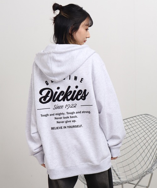 Dickies(ディッキーズ)の「【GENUINE DICKIES/ジェニュインディッキーズ】裏毛バックプリント エンブレムフルジップパーカー(パーカー・メンズ・アッシュグレー/グリーン系その他/スミクロ・XL/M/L)」の22枚目の写真