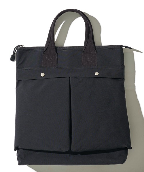 ADPOSION(アドポーション)の「《UNISEX》KONBU Nylon HELMET BAG / コンブナイロン ヘルメットバッグ(ショルダーバッグ・レディース・グレー/ブラック/ネイビー・FREE)」の4枚目の写真