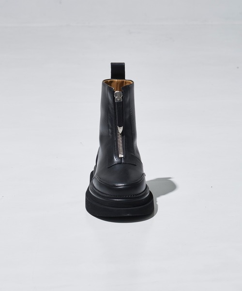 セール】【TOGA PULLA/トーガプルラ】AJ1418/BLACK HARD LEATHER