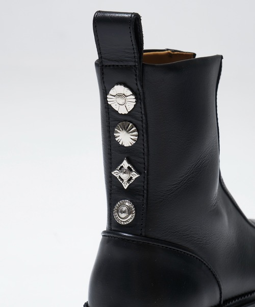 セール】【TOGA PULLA/トーガプルラ】AJ1418/BLACK HARD LEATHER