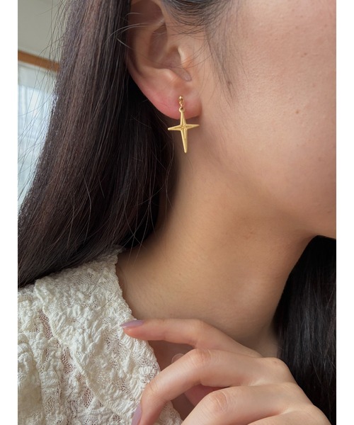 tone(トーン)の「【Spill The Beans】BRASSチャームピアス(MA)(ピアス(両耳用)・レディース・ゴールド/ゴールド系1/ゴールド系2・FREE)」の9枚目の写真