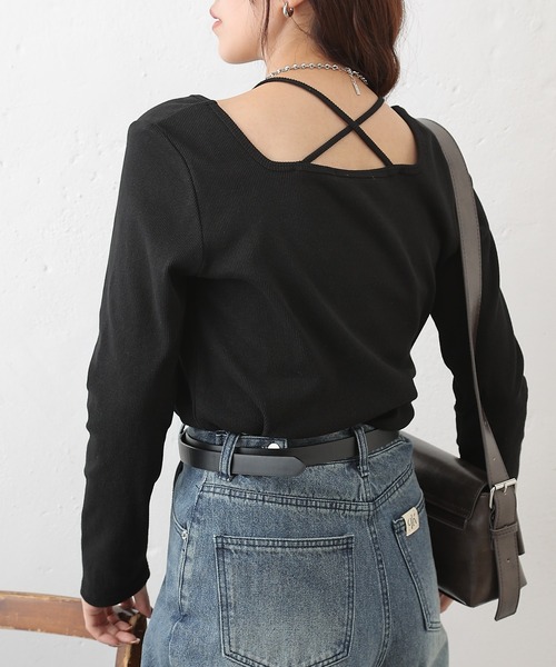 COLONY 2139（コロニートゥーワンスリーナイン）の「レイヤード風フライスプルオーバー（Tシャツ/カットソー・レディース・ブラック/チャコールグレー/ホワイト/ライトグレー・FREE）」の15枚目の写真