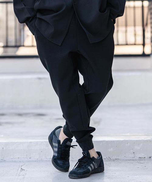 CAMBIO(カンビオ)の「mp14526-Cardboard Knit Jogger Pants ジョガーパンツ(S63826cmb)(スウェットパンツ・メンズ・ブラック/グレー/グレイッシュベージュ/チャコール・S/M/L)」の11枚目の写真