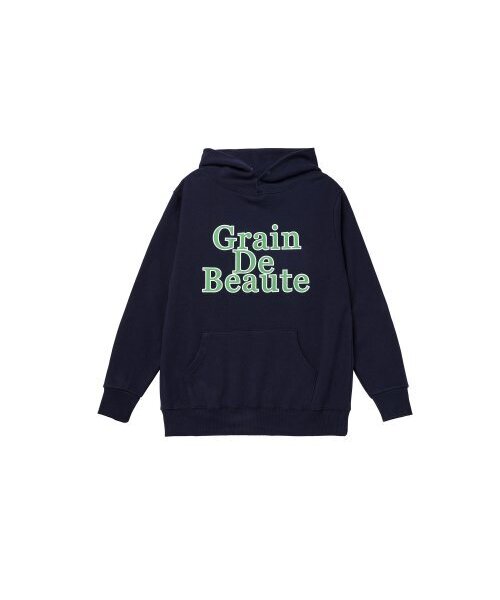 GRAIN DE BEAUTE（グランデボーテ）の「NEW SIGNATURE HOODY [NAVY]（パーカー・レディース・ネイビー・S/M/L）」の2枚目の写真