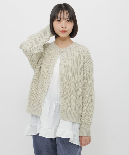 GLOBAL WORK（グローバルワーク）の「2SET＊カーディガン＊チュニック/AND YUA ANY/636236（カーディガン/ボレロ・キッズ・ミント/オフホワイト・FREE）」の17枚目の写真