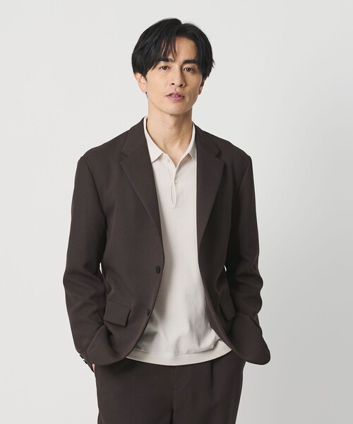 BEAUTY&YOUTH UNITED ARROWS（ビューティーアンドユースユナイテッドアローズ）の「東レ/TORAY ワルツ コンフォート ジャケット セットアップ対応 ヨコストレッチ ウォッシャブル（テーラードジャケット・メンズ・ダークグレー/ブラック/ダークブラウン・M/XL/L/S）」の3枚目の写真