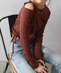 SpRay（スプレイ）の「サイドドロストフレアスリーブトップス（ニット/セーター）」