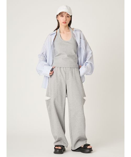 FRAY I.D（フレイアイディー）の「リラックスストライプシャツ（シャツ/ブラウス・レディース・グリーン/ピンク/ブルー・F）」の13枚目の写真