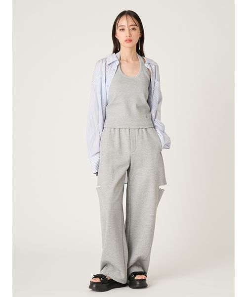 FRAY I.D（フレイアイディー）の「リラックスストライプシャツ（シャツ/ブラウス・レディース・グリーン/ピンク/ブルー・F）」の15枚目の写真