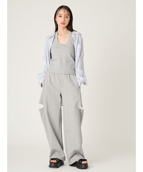 FRAY I.D（フレイアイディー）の「リラックスストライプシャツ（シャツ/ブラウス・レディース・グリーン/ピンク/ブルー・F）」の16枚目の写真