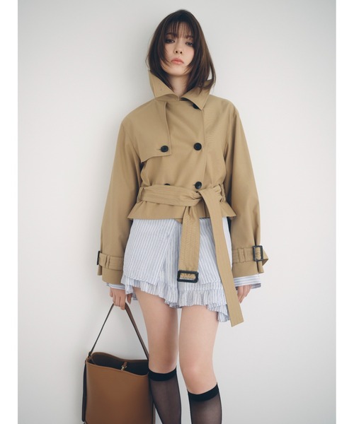 FRAY I.D（フレイアイディー）の「リラックスストライプシャツ（シャツ/ブラウス・レディース・グリーン/ピンク/ブルー・F）」の18枚目の写真