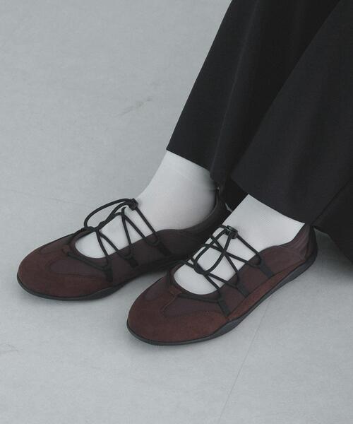 URBAN RESEARCH Sonny Label（アーバンリサーチサニーレーベル）の「レースアップバレエスニーカー（スニーカー・レディース・ブラック/ブラウン・SMALL/MEDIUM/LARGE）」の8枚目の写真