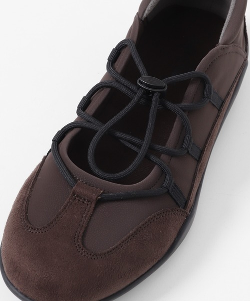 URBAN RESEARCH Sonny Label（アーバンリサーチサニーレーベル）の「レースアップバレエスニーカー（スニーカー・レディース・ブラック/ブラウン・SMALL/MEDIUM/LARGE）」の13枚目の写真