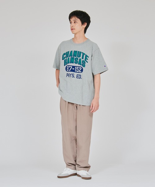 Champion(チャンピオン)の「【Champion/チャンピオン】メンズ リバースウィーブ(R) ショートスリーブTシャツ(Tシャツ/カットソー・メンズ・グレー/ブラック/ベージュ/オートミール/ネイビー/ホワイト・X-LARGE/LARGE/MEDIUM)」の11枚目の写真