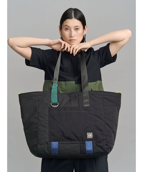 UN3D.(アンスリード)の「BLOCKING TOTE / ブロッキングトート(トートバッグ・レディース・ブラック/その他1・FREE)」の2枚目の写真