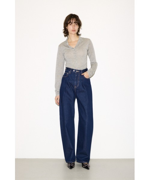 THROW by SLY（スローバイスライ）の「THROW RING BUTTONS TOPSTHROW リングボタンズトップス 冬服 春服（Tシャツ/カットソー・レディース・杢グレー/ブラック/ブラウン・FREE）」の12枚目の写真