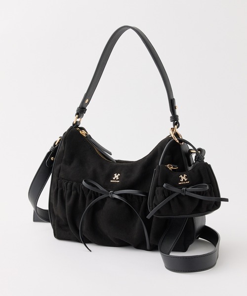 新色追加／チャーム付きドロストバッグ（ショルダーバッグ）｜one