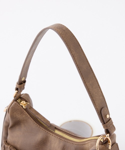 セール】新色追加／チャーム付きドロストバッグ（ショルダーバッグ
