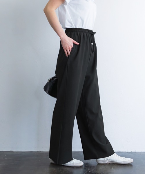 coca（coca）（コカ）の「ストレッチリブイージーパンツ（その他パンツ・レディース・ネイビー/ブラック・L/M/S）」の6枚目の写真