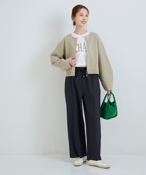 coca（coca）（コカ）の「ストレッチリブイージーパンツ（その他パンツ・レディース・ネイビー/ブラック・L/M/S）」の14枚目の写真