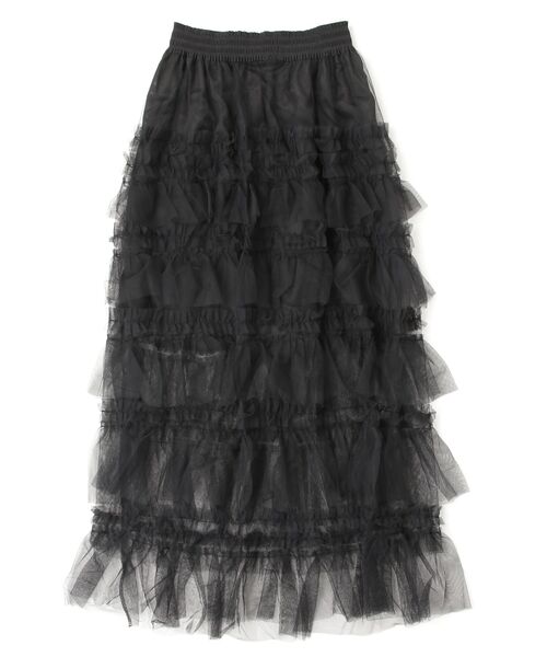 FREE STYLISTS(フリー スタイリスト)の「YUGA_YGMC Lace tiered long skirt(スカート・レディース・ブラック/ホワイト・FREE)」の19枚目の写真