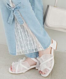 MAJESTIC LEGON | シアーフリルサンダル(サンダル)