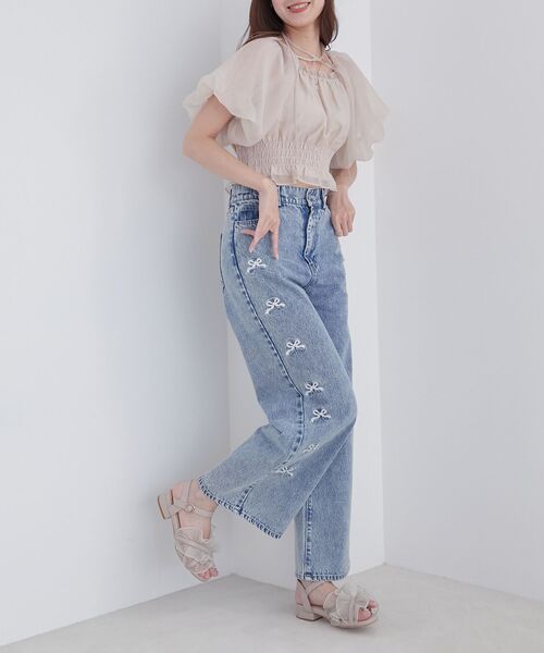 MAJESTIC LEGON（マジェスティックレゴン）の「シアーフリルサンダル（サンダル・レディース・ブラウン系その他3/オフホワイト/シルバー/グレー/ブラック系その他/ベージュ/アイボリー/ブラウン系その他4/ブラック・SMALL/MEDIUM/LARGE/X-LARGE/XXL）」の16枚目の写真