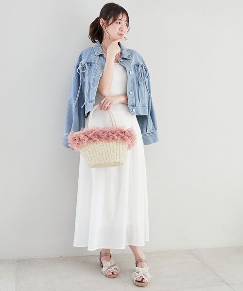 MAJESTIC LEGON（マジェスティックレゴン）の「シアーフリルサンダル（サンダル・レディース・ブラウン系その他3/オフホワイト/シルバー/グレー/ブラック系その他/ベージュ/アイボリー/ブラウン系その他4/ブラック/ブラック系その他2/ピンク・SMALL/MEDIUM/LARGE/X-LARGE/XXL）」の14枚目の写真