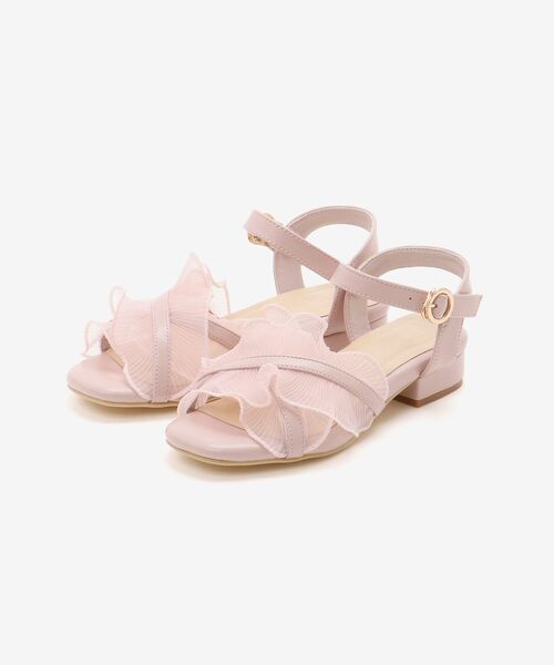 MAJESTIC LEGON（マジェスティックレゴン）の「シアーフリルサンダル（サンダル・レディース・ブラウン系その他3/オフホワイト/シルバー/グレー/ブラック系その他/ベージュ/アイボリー/ブラウン系その他4/ブラック/ブラック系その他2/ピンク・SMALL/MEDIUM/LARGE/X-LARGE/XXL）」の12枚目の写真