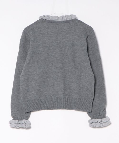LUMIRA(アパレル)(ルミラ)の「バイカラー ニットフリルカーディガン(カーディガン/ボレロ・レディース・ブラウン/グレー・ONE SIZE)」の10枚目の写真