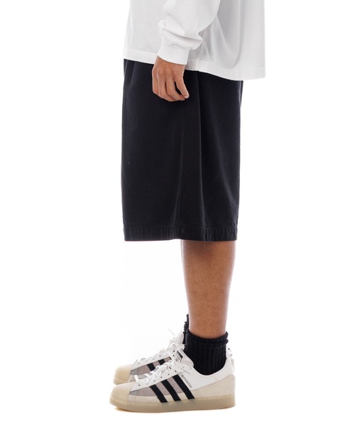 Sandinista（サンディニスタ）の「Light Denim Easy Baggy Shorts - Overdyed / 薄手デニム後染めバギーショーツ（その他パンツ・メンズ・ブラック系その他・FREE）」の5枚目の写真