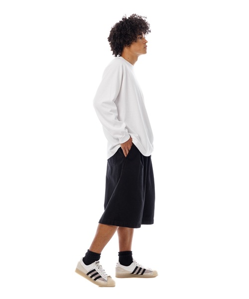 Sandinista（サンディニスタ）の「Light Denim Easy Baggy Shorts - Overdyed / 薄手デニム後染めバギーショーツ（その他パンツ・メンズ・ブラック系その他・FREE）」の11枚目の写真
