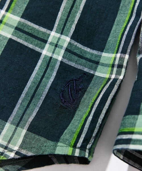 NAUTICA(ノーティカ)の「NAUTICA/ノーティカ ビッグシルエット マドラスチェック BDシャツ ロングスリーブ/ボタンダウンシャツ(シャツ/ブラウス・メンズ・ブルー/グリーン・X-LARGE/MEDIUM/LARGE)」の14枚目の写真