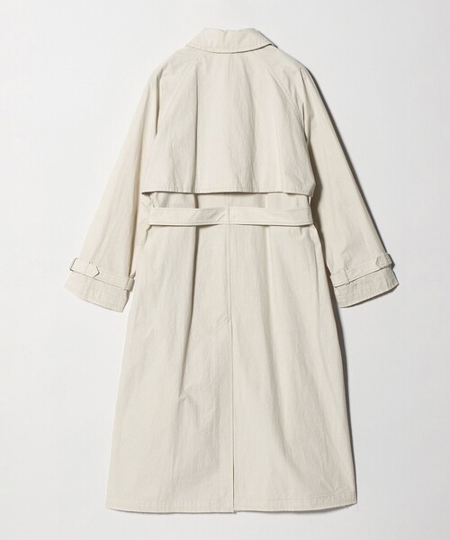 ATTISESSION(アティセッション)の「<ATTISESSION>コットン ナイロン カットオフ トレンチ コート(トレンチコート・レディース・ブラック/オフホワイト・38/36)」の8枚目の写真