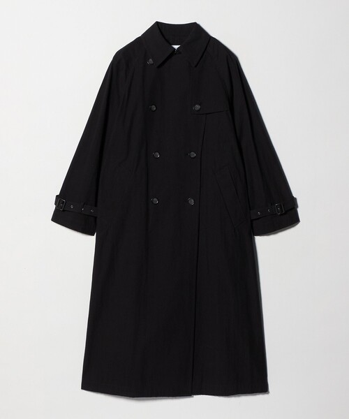 ATTISESSION(アティセッション)の「<ATTISESSION>コットン ナイロン カットオフ トレンチ コート(トレンチコート・レディース・ブラック/オフホワイト・38/36)」の18枚目の写真