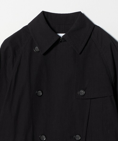 ATTISESSION(アティセッション)の「<ATTISESSION>コットン ナイロン カットオフ トレンチ コート(トレンチコート・レディース・ブラック/オフホワイト・38/36)」の20枚目の写真